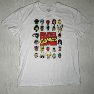 Marvel Avengers Shirt Large White Thor Hulk Iron Man